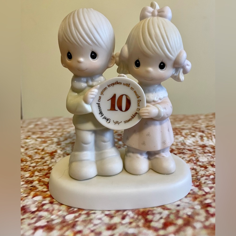 Precious Moments 10 Year Anniversary Figurine